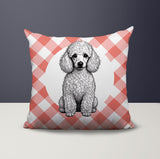 Poodle Dog  Indoor/Outdoor Reversible Square Pillow