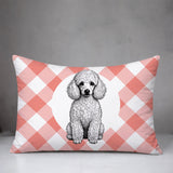 Poodle Dog  Indoor/Outdoor Reversible Rectangular Pillow