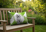 Poodle Dog  Indoor/Outdoor Reversible Rectangular Pillow