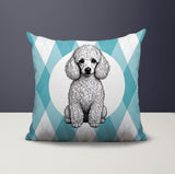 Poodle Dog  Indoor/Outdoor Reversible Square Pillow