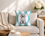 Poodle Dog  Indoor/Outdoor Reversible Square Pillow