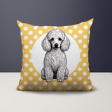 Poodle Dog  Indoor/Outdoor Reversible Square Pillow
