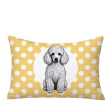 Poodle Dog  Indoor/Outdoor Reversible Rectangular Pillow