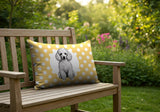 Poodle Dog  Indoor/Outdoor Reversible Rectangular Pillow