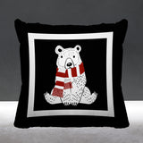 Pooh Bear Animal Reversible Indoor/Outdoor Square Pillow