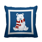 Pooh Bear Animal Reversible Indoor/Outdoor Square Pillow