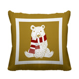 Pooh Bear Animal Reversible Indoor/Outdoor Square Pillow
