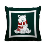 Pooh Bear Animal Reversible Indoor/Outdoor Square Pillow