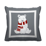 Pooh Bear Animal Reversible Indoor/Outdoor Square Pillow