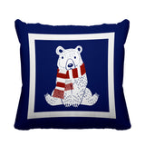 Pooh Bear Animal Reversible Indoor/Outdoor Square Pillow