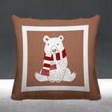 Pooh Bear Animal Reversible Indoor/Outdoor Square Pillow