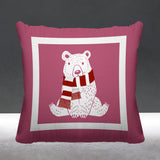 Pooh Bear Animal Reversible Indoor/Outdoor Square Pillow