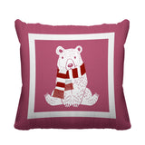 Pooh Bear Animal Reversible Indoor/Outdoor Square Pillow