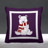 Pooh Bear Animal Reversible Indoor/Outdoor Square Pillow