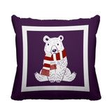 Pooh Bear Animal Reversible Indoor/Outdoor Square Pillow