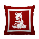 Pooh Bear Animal Reversible Indoor/Outdoor Square Pillow