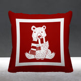 Pooh Bear Animal Reversible Indoor/Outdoor Square Pillow