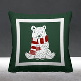 Pooh Bear Animal Reversible Indoor/Outdoor Square Pillow