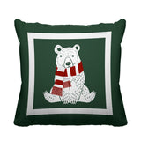 Pooh Bear Animal Reversible Indoor/Outdoor Square Pillow