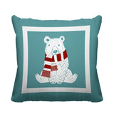 Pooh Bear Animal Reversible Indoor/Outdoor Square Pillow
