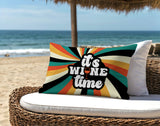 Hexam It's Wine Lumbar Indoor/Outdoor Throw Pillow
