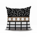 Poptik Abstract Reversible Indoor/Outdoor Square Pillow