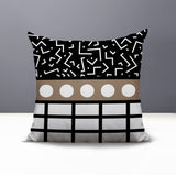 Poptik Abstract Reversible Indoor/Outdoor Square Pillow