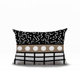 Poptik Abstract Reversible Indoor/Outdoor Rectangle Pillow