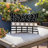 Poptik Abstract Reversible Indoor/Outdoor Rectangle Pillow