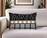 Poptik Abstract Reversible Indoor/Outdoor Rectangle Pillow