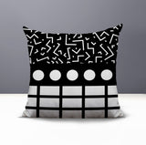 Poptik Abstract Reversible Indoor/Outdoor Square Pillow