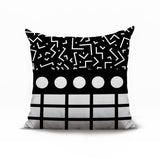 Poptik Abstract Reversible Indoor/Outdoor Square Pillow