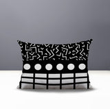 Poptik Abstract Reversible Indoor/Outdoor Rectangle Pillow