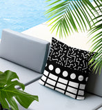 Poptik Abstract Reversible Indoor/Outdoor Rectangle Pillow