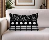 Poptik Abstract Reversible Indoor/Outdoor Rectangle Pillow