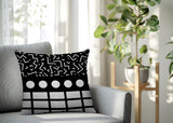 Poptik Abstract Reversible Indoor/Outdoor Square Pillow