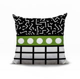 Poptik Abstract Reversible Indoor/Outdoor Square Pillow