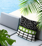 Poptik Abstract Reversible Indoor/Outdoor Square Pillow