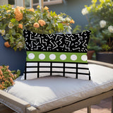 Poptik Abstract Reversible Indoor/Outdoor Rectangle Pillow
