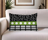 Poptik Abstract Reversible Indoor/Outdoor Rectangle Pillow