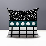 Poptik Abstract Reversible Indoor/Outdoor Square Pillow