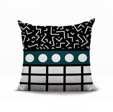 Poptik Abstract Reversible Indoor/Outdoor Square Pillow