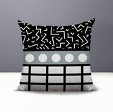 Poptik Abstract Reversible Indoor/Outdoor Square Pillow