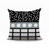 Poptik Abstract Reversible Indoor/Outdoor Square Pillow