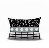 Poptik Abstract Reversible Indoor/Outdoor Rectangle Pillow