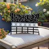 Poptik Abstract Reversible Indoor/Outdoor Rectangle Pillow