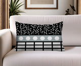 Poptik Abstract Reversible Indoor/Outdoor Rectangle Pillow