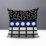 Poptik Abstract Reversible Indoor/Outdoor Square Pillow