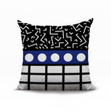 Poptik Abstract Reversible Indoor/Outdoor Square Pillow