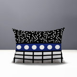 Poptik Abstract Reversible Indoor/Outdoor Rectangle Pillow